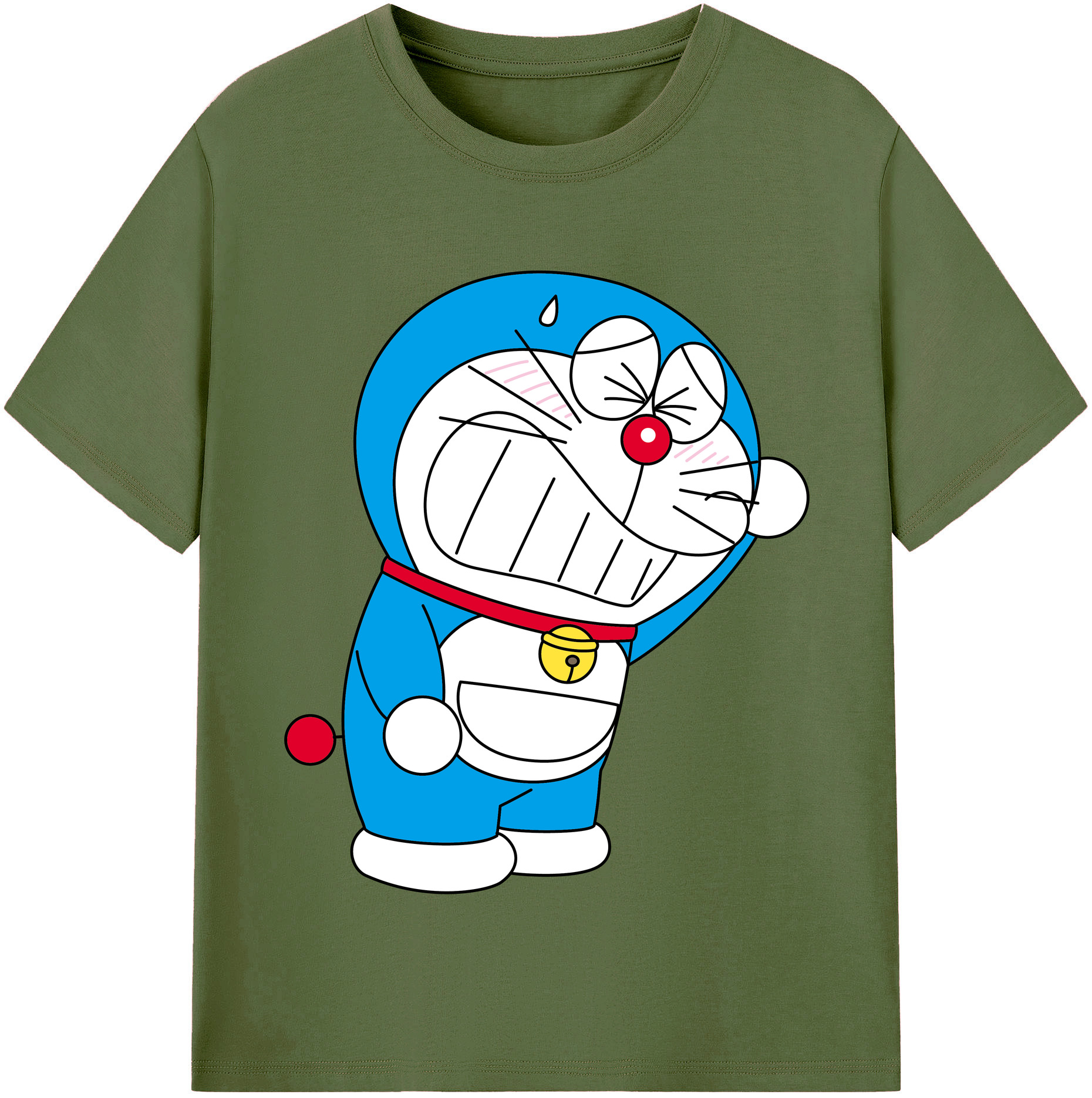 （画像用） ドラえもん Doraemon 綿100％半袖Tシャツ（フロントプリント）